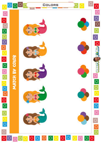 Match by Color - FREE Worksheet