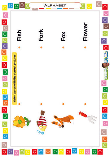 Letter F Matching - FREE Worksheet