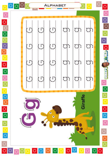 G is for Giraffe - FREE Tracing Work