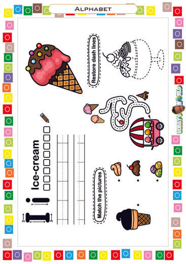 I is for Ice Cream - FREE Worksheet