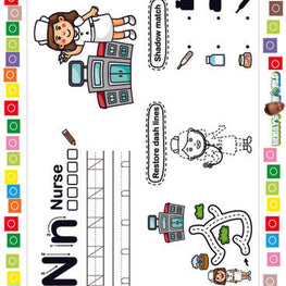 N is for Nurse - FREE Worksheet