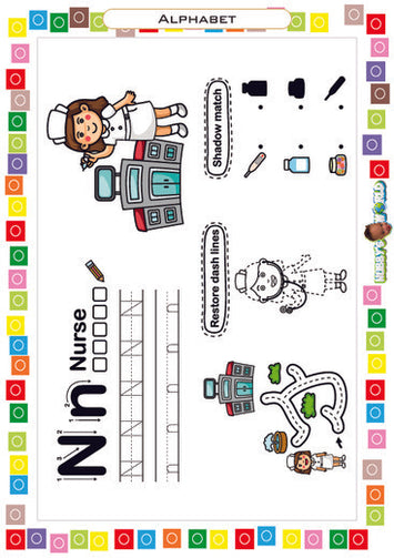 N is for Nurse - FREE Worksheet