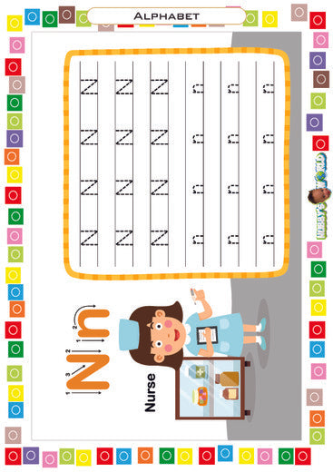 N is for Nurse - FREE Worksheet