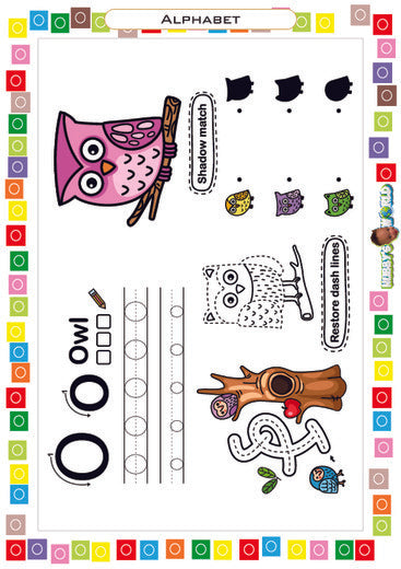 O is for Owl - Free Worksheet