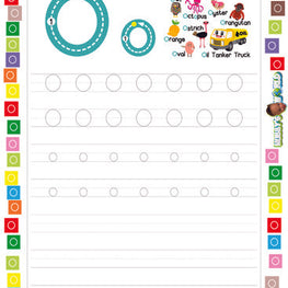 Letter O Tracing and Vocabulary - FREE Worksheet