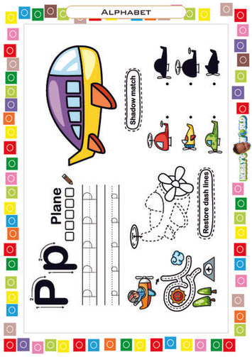 P is for Plane - FREE Worksheet