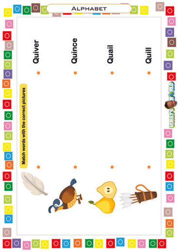 Letter Q Matching - FREE Worksheet
