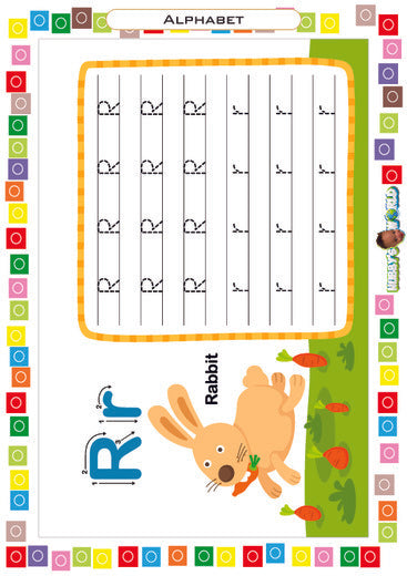 R is for Rabbit - FREE Printable Worksheet