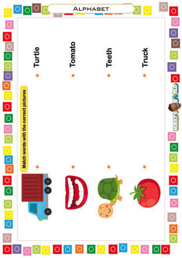 Letter T Matching - FREE Printable Worksheet