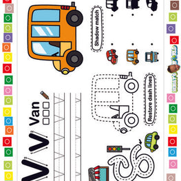 V is for Van - FREE Printable Worksheet