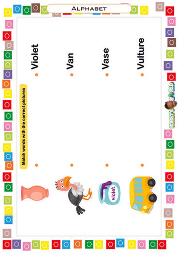 Letter V Matching - FREE Worksheet