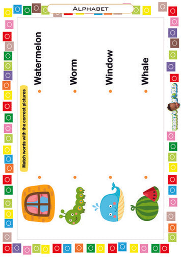 Letter W Matching - FREE Worksheet