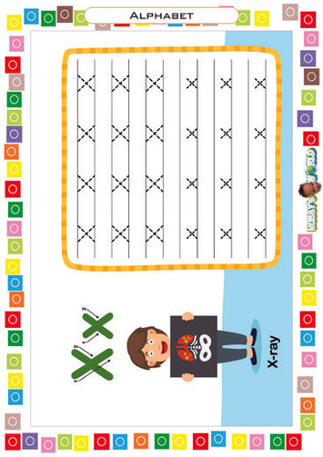 X is for X-ray - FREE Printable Worksheet