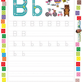 Letter B Tracing - FREE Worksheet