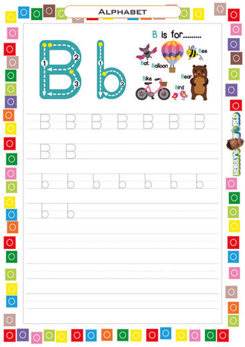 Letter B Tracing - FREE Worksheet