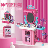 Pretend Hair Dresser Stylist Playset with Rolling Suitcase