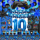 69Pcs Video Game 10th Birthday Party Kit