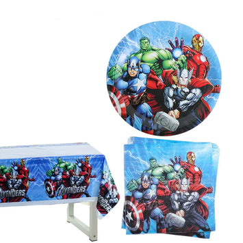 41pcs Superhero Tableware