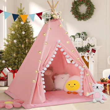 Teepee Tent for Kids with Padded Mat