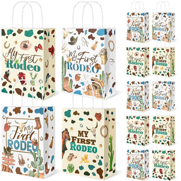 24 Pcs My First Rodeo Birthday Party Favor Bags