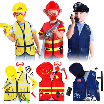3-in-1 Police, Firefighter & Construction Worker Set