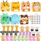 28 Pack Animal Box with Erasers - Valentine Party Favors