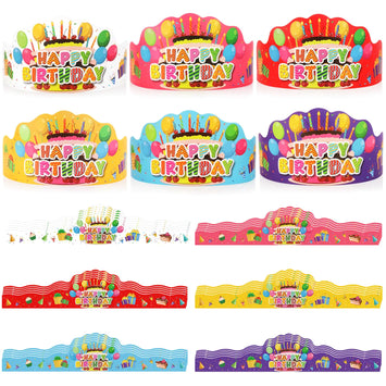 30 Pack Birthday Crowns