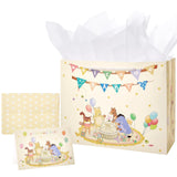 Large Winnie the Pooh Gift Bag with Tissue Paper and Card