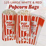 2oz Bulk Pack of 125pcs Pop Corn Bags