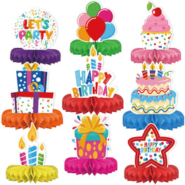 9 Pcs Happy Birthday Centerpieces