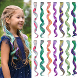 14 Pcs Colored Hair Extensions for Kids