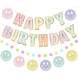 Pastel Happy Birthday Banner