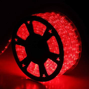 100Ft Red LED Rope Lights