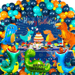 140 PCS Dinosaur Birthday Party Kit