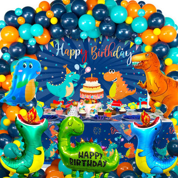 140 PCS Dinosaur Birthday Party Kit