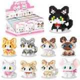 9 Pack Mini Cat Building Blocks