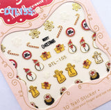 3D Christmas Nail Art Stickers