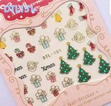 3D Christmas Nail Art Stickers