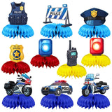 9 Pcs Police Centerpieces