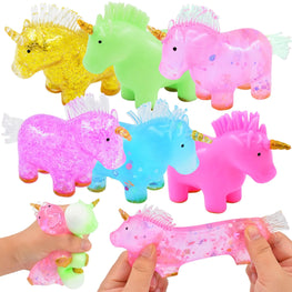 6 Pack Squishy Unicorns