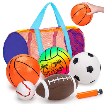 5 Pack Sports Balls Set