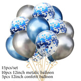 12" Thick Metallic Balloon Set