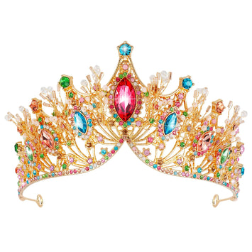 Rainbow Crystal Tiara Crown