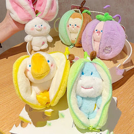 Peelable Fruit Animal Plush Toy