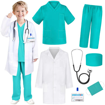 Kids' Doctor Costume with Real Stethoscope
