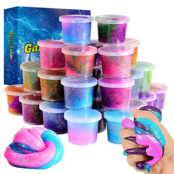 24 Pack Sparkling Galaxy Slime
