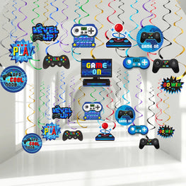 51 Pieces Video Game Hanging Swirl Decorations