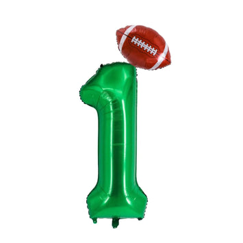 1st Birthday Football Theme Balloon