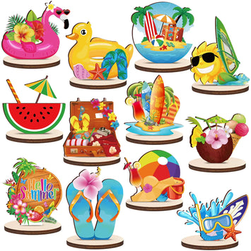12 Pcs Beach Party Centerpieces