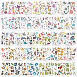 600+ Mixed Styles Temporary Tattoos
